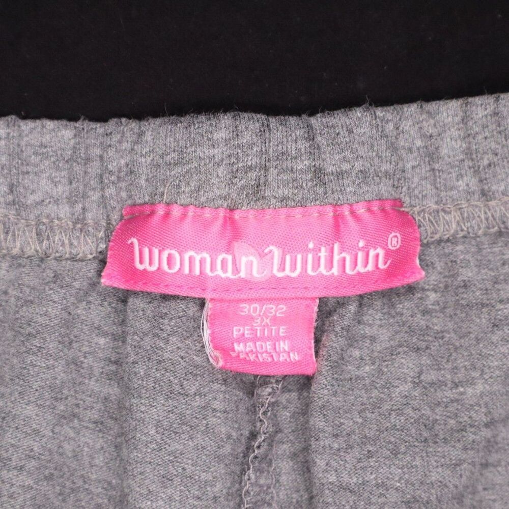 Woman Within Plus Size Petite 3X Capri Pull-On Stretch Knit Leggings